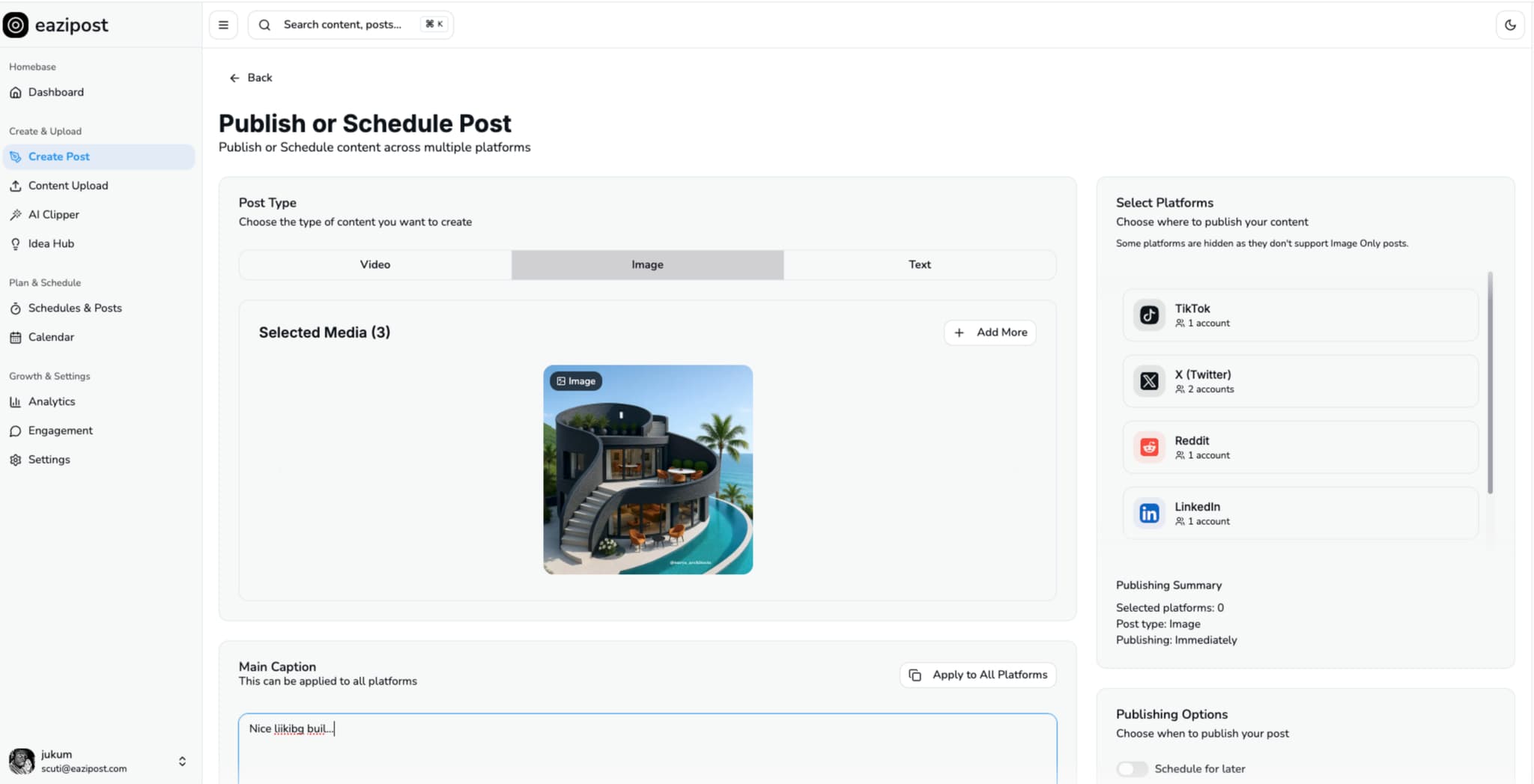 EaziPost - Content Creation Platform